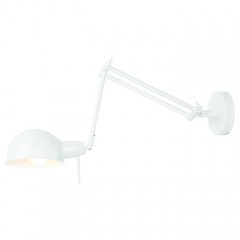 WALL LAMP HELM WHITE METAL 